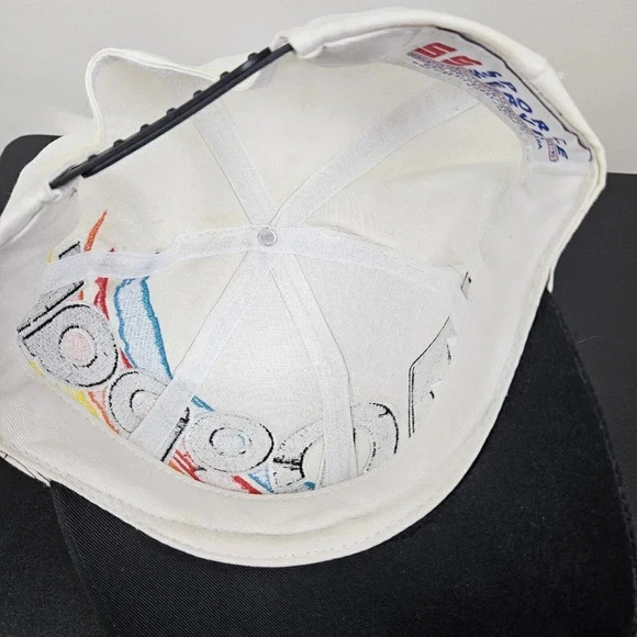 Rare Vintage Stripe Mopar Performance‎ Penstar Canvas Snapback Big Logo Hat - Picture 6 of 6